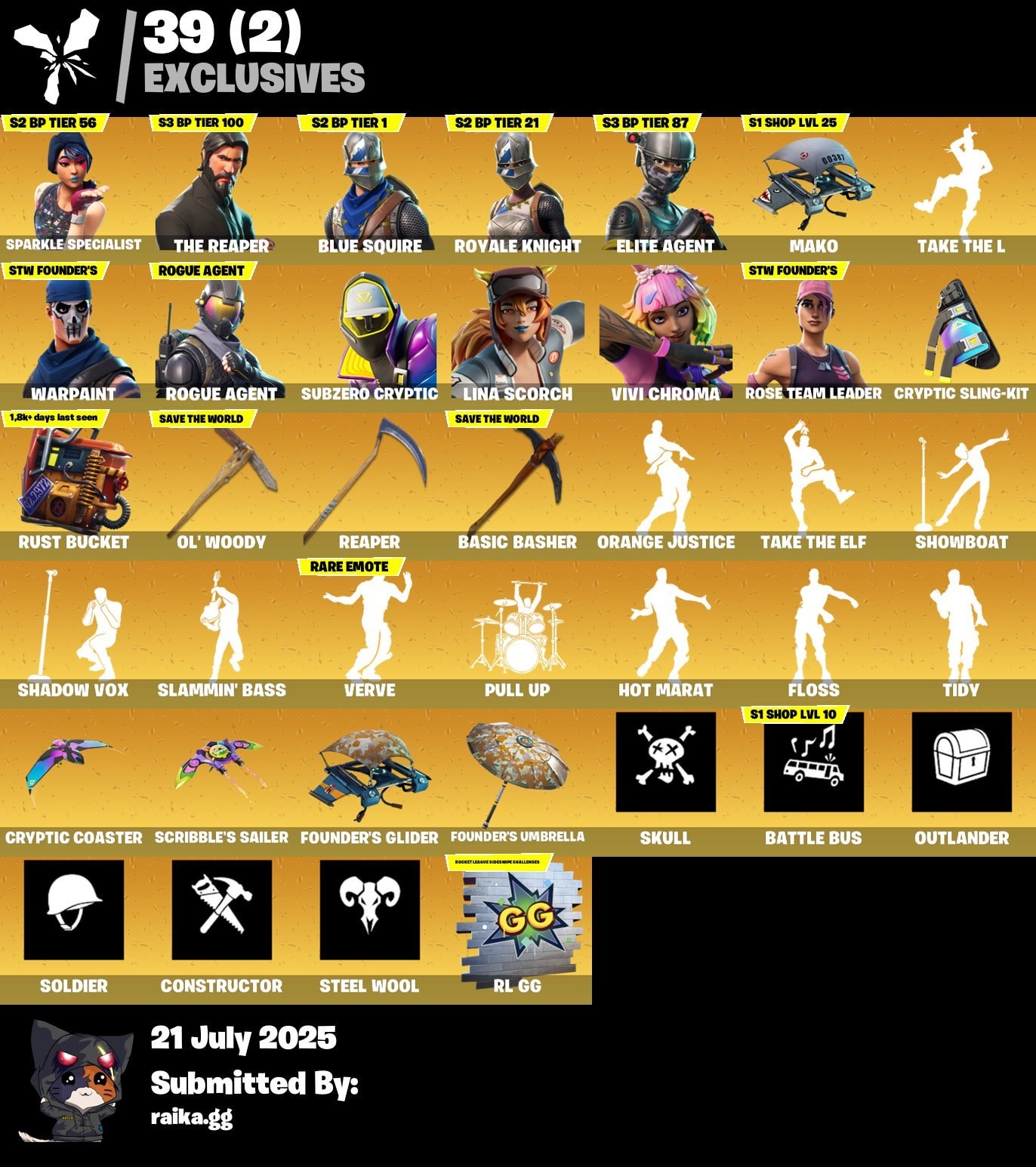 90-Skin OG Fortnite Account | Sparkle Specialist, Blue Squire, Royale Knight, The Reaper | PC/PSN/Xbox