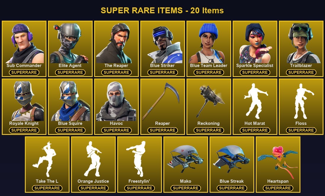 Fortnite account 64-Skin Fortnite Account | Sparkle Specialist, Blue Squire, Royale Knight, The Reaper | PC/Xbox
