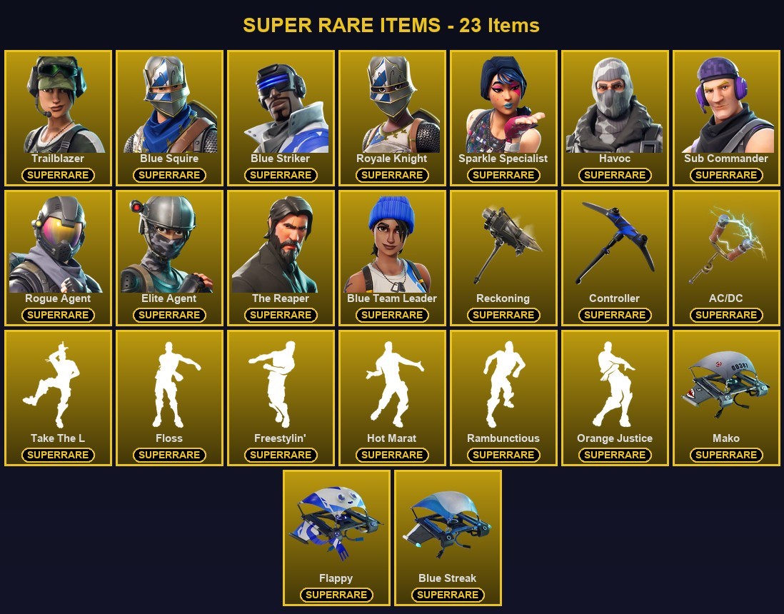 Fortnite account 61-Skin Fortnite Account | Sparkle Specialist, Blue Squire, Royale Knight, The Reaper | PC/PSN/Xbox
