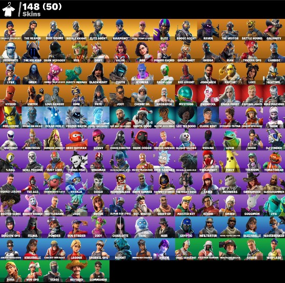 148-Skin OG Fortnite Account | Sparkle Specialist, Blue Squire, Royale Knight, The Reaper | PC/PSN/Xbox
