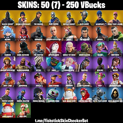 Fortnite account 50-Skin OG Fortnite Account | Black Knight, Sparkle Specialist, Blue Squire, Royale Knight | PC