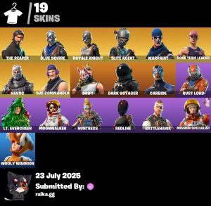 19-Skin OG Fortnite Account | Blue Squire, Royale Knight, The Reaper, Take The L | PC/PSN/Xbox