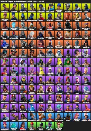 Fortnite account 137-Skin OG Fortnite Account | Blue Squire, Royale Knight, Travis Scott, The Reaper | PC/Xbox