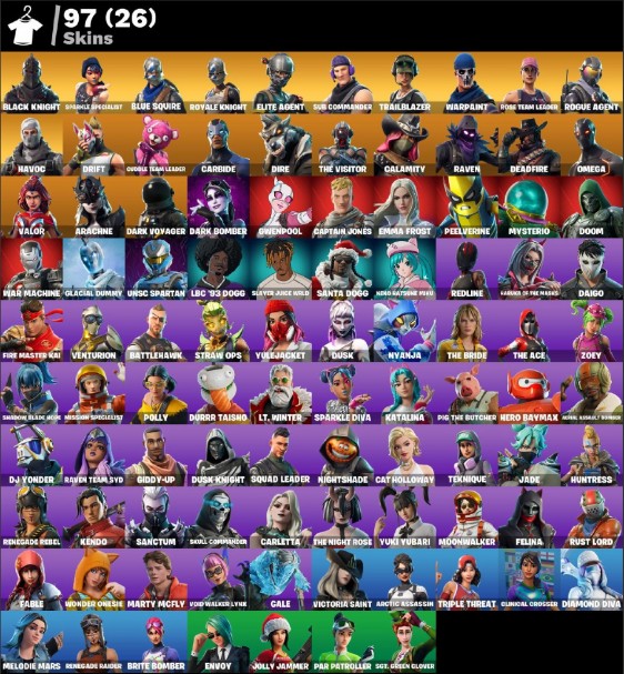 Fortnite account 97-Skin OG Fortnite Account | Black Knight, Sparkle Specialist, Blue Squire, Royale Knight | PC/PSN/Xbox