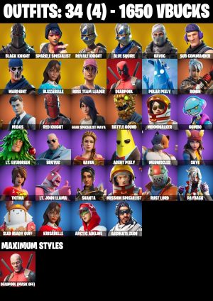 Fortnite account 34-Skin OG Fortnite Account | Black Knight, Sparkle Specialist, Blue Squire, Royale Knight | PC/PSN/Xbox/Switch/Mobile