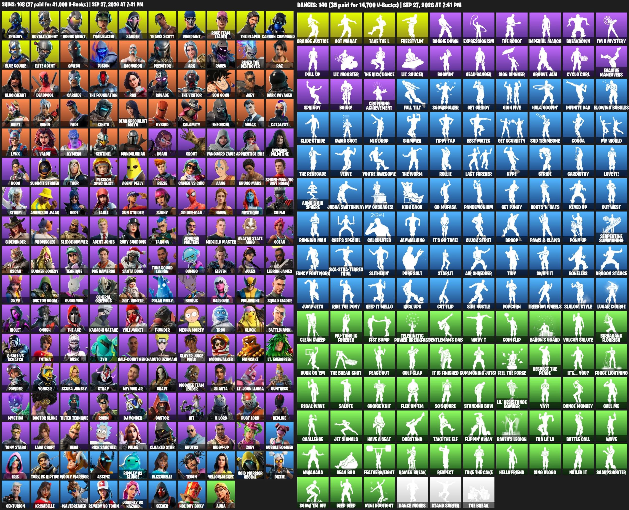 Fortnite account 165-Skin OG Fortnite Account | Blue Squire, Royale Knight, Travis Scott, The Reaper | PC/PSN/Xbox