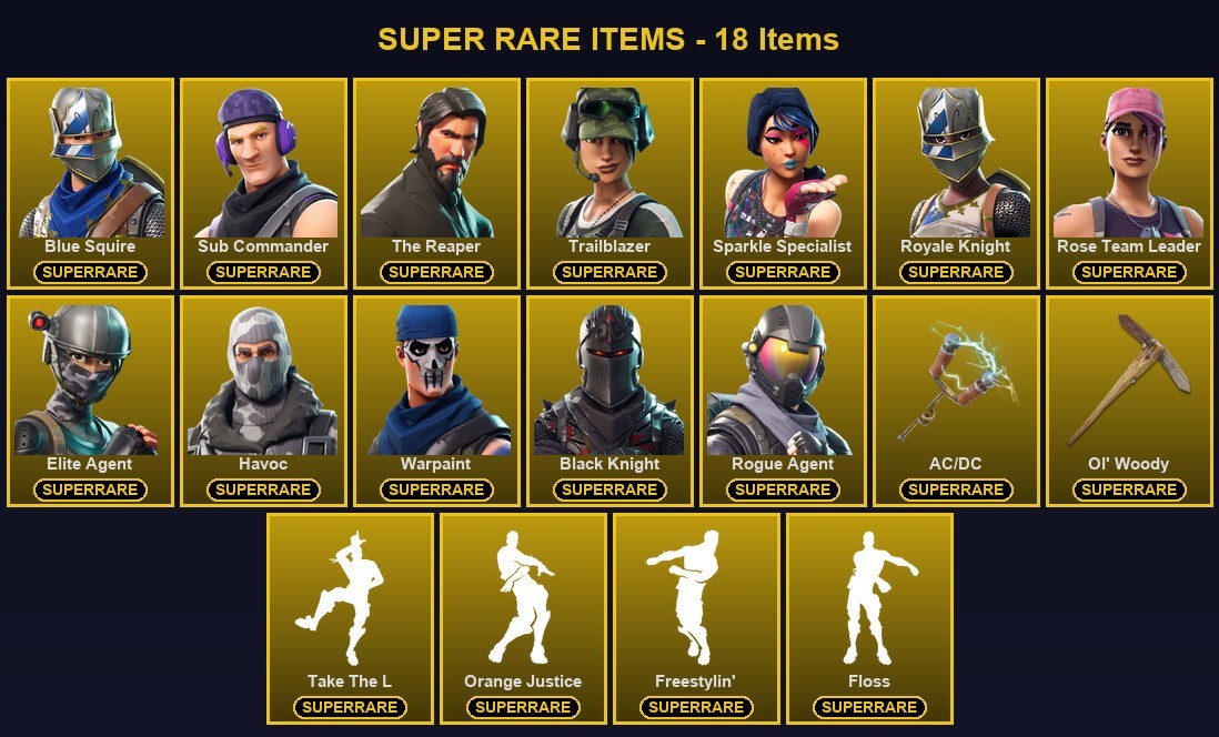 Fortnite account 42-Skin Fortnite Account | Black Knight, Sparkle Specialist, Blue Squire, Royale Knight | PC/PSN/Xbox