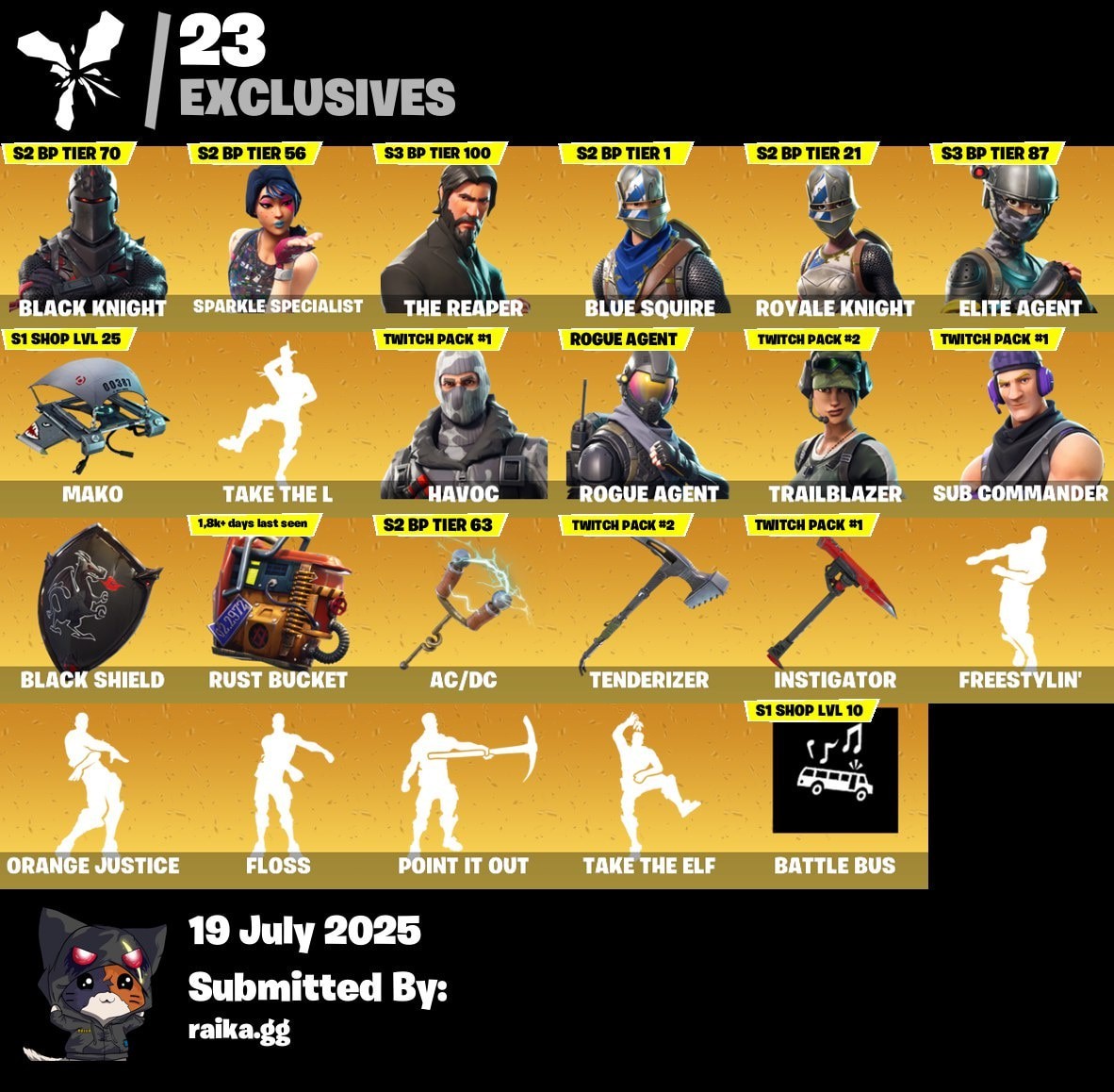 Fortnite account 75-Skin Fortnite Account | Black Knight, Sparkle Specialist, Blue Squire, Royale Knight | PC/PSN/Xbox