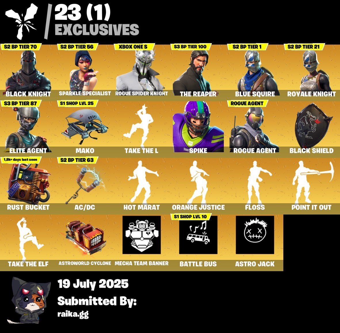 Fortnite account 75-Skin Fortnite Account | Black Knight, Sparkle Specialist, Blue Squire, Royale Knight | PC/PSN/Xbox