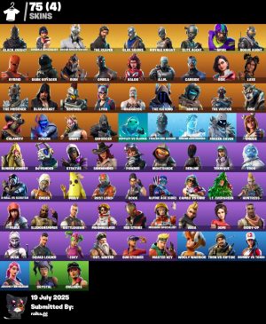 Fortnite account 75-Skin Fortnite Account | Black Knight, Sparkle Specialist, Blue Squire, Royale Knight | PC/PSN/Xbox