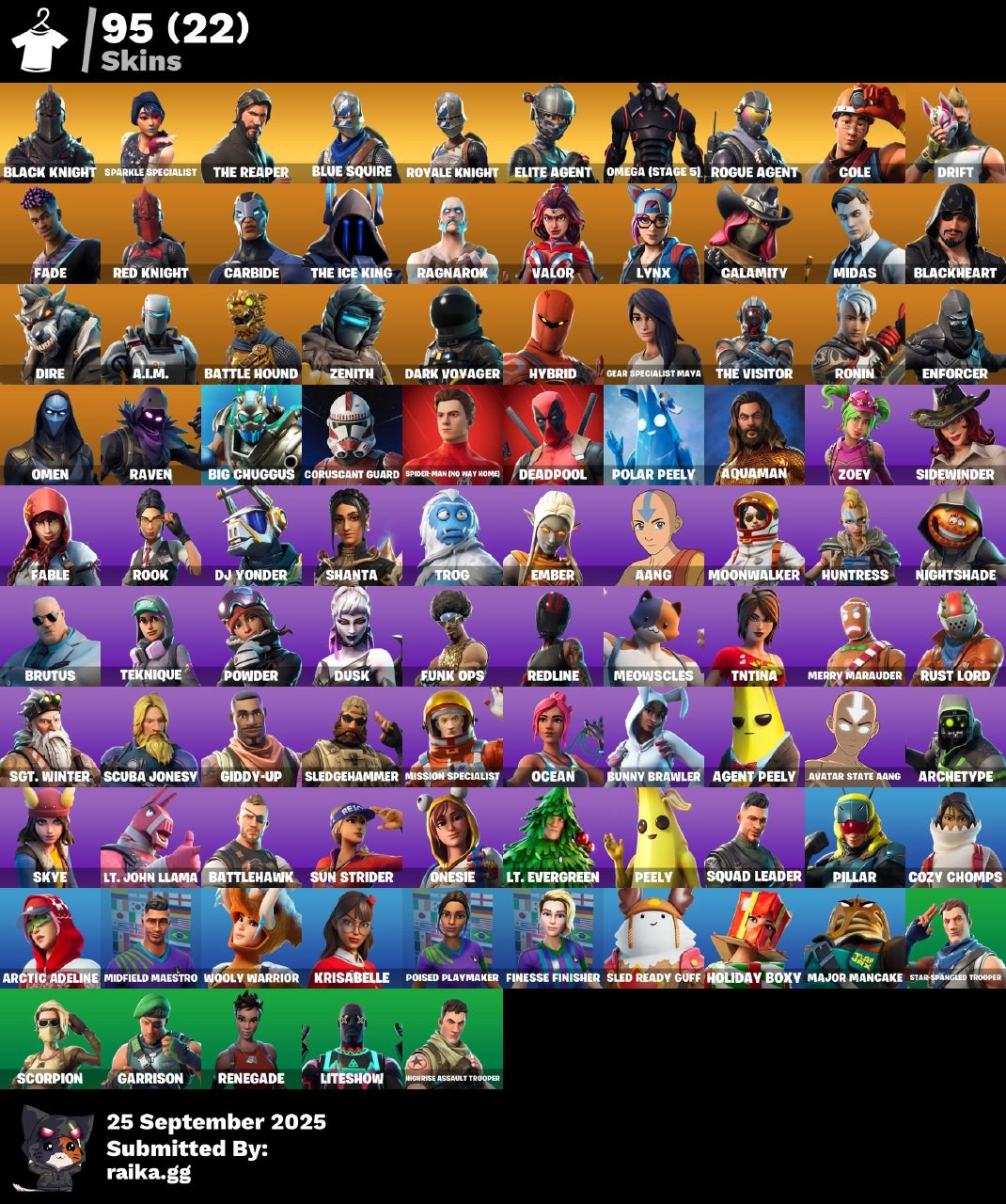 Fortnite account 232-Skin OG Fortnite Account | Black Knight, Sparkle Specialist, Blue Squire, Royale Knight | PC