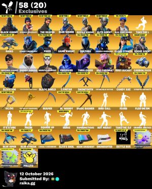 Fortnite account 366-Skin Fortnite Account | Black Knight, Sparkle Specialist, Blue Squire, Royale Knight | PC/Xbox/Switch/Mobile