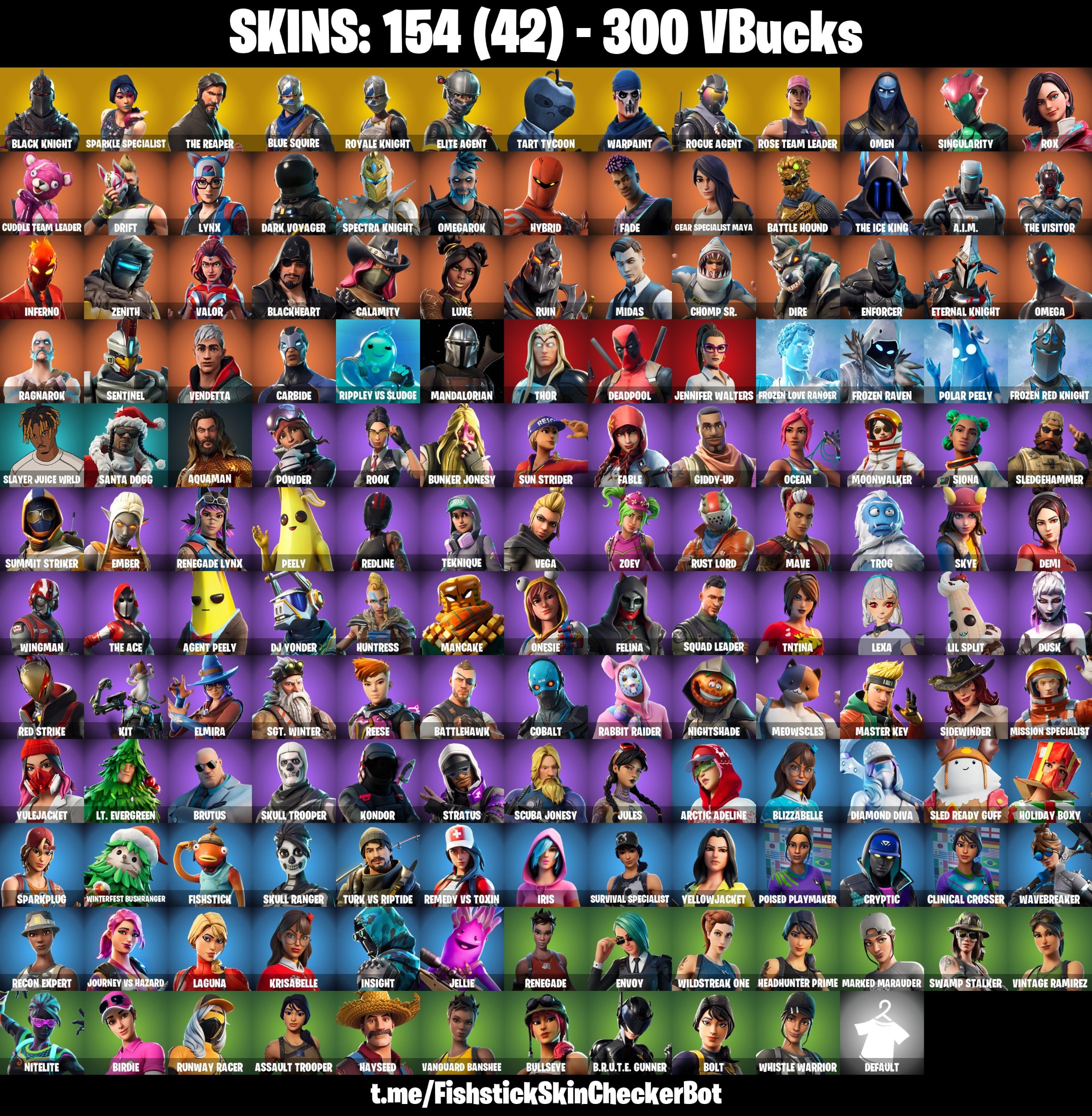 Fortnite account 154-Skin OG Fortnite Account | Black Knight, Sparkle Specialist, Blue Squire, Royale Knight | PC/PSN/Xbox