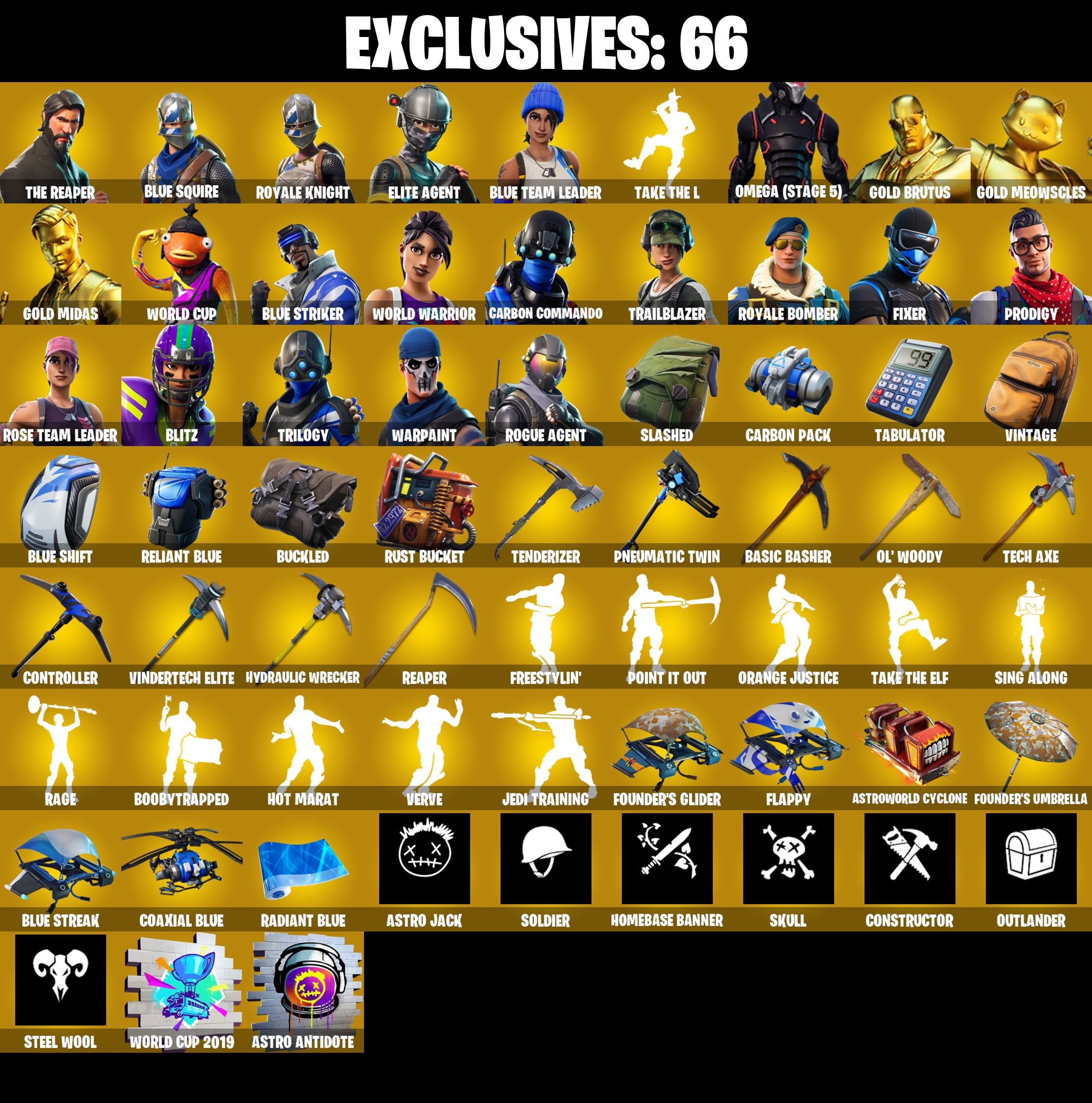 Fortnite account 265-Skin OG Fortnite Account | Blue Squire, Royale Knight, The Reaper, Take The L | PC/PSN/Xbox/Switch/Mobile