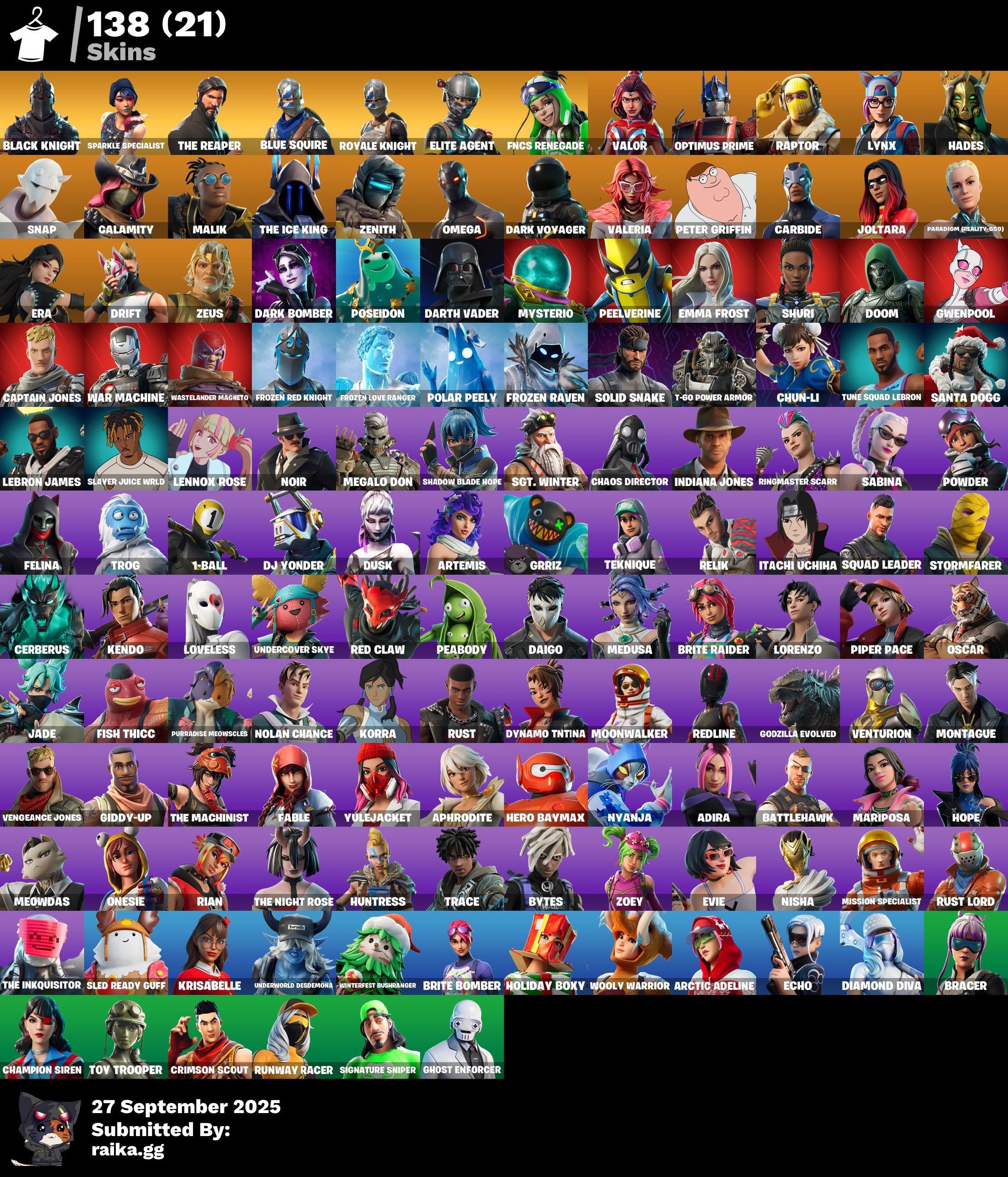 Fortnite account 138-Skin Fortnite Account | Black Knight, Sparkle Specialist, Blue Squire, Royale Knight | PC