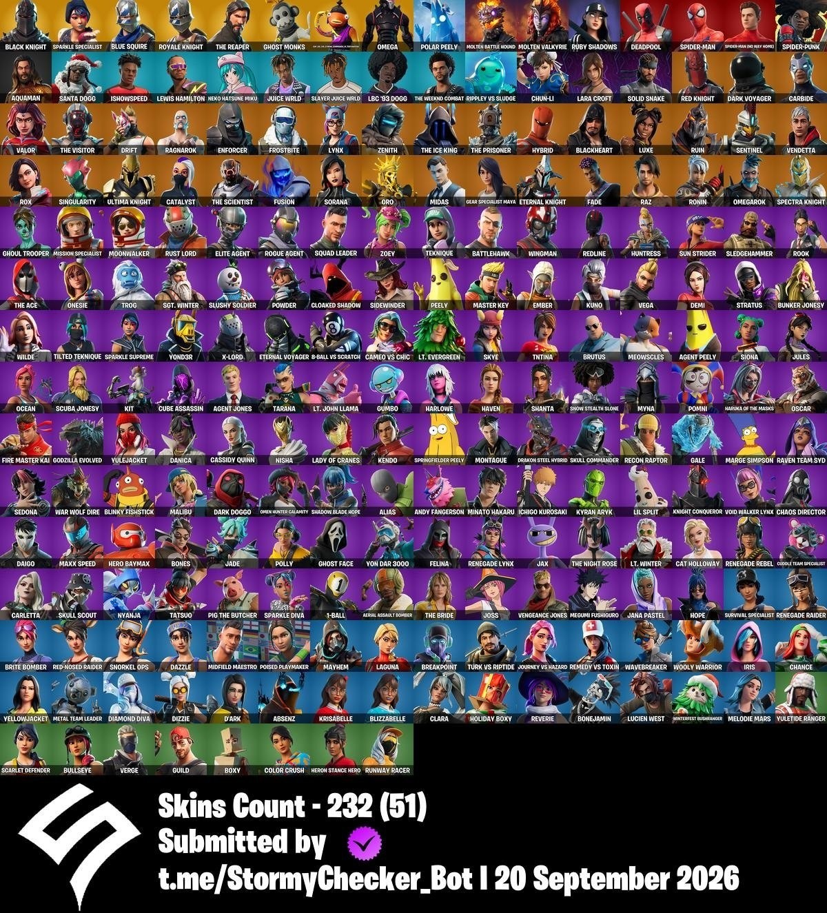 Fortnite account 232-Skin Fortnite Account | Black Knight, Sparkle Specialist, Blue Squire, Royale Knight | PC/PSN