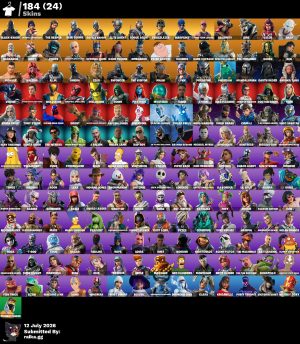 Fortnite account 184-Skin OG Fortnite Account | Black Knight, Sparkle Specialist, Blue Squire, Royale Knight | PC/PSN/Xbox/Switch/Mobile
