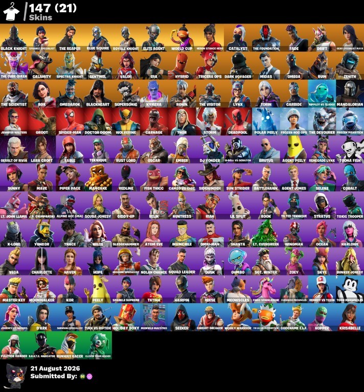 Fortnite account 147-Skin Fortnite Account | Black Knight, Sparkle Specialist, Blue Squire, Royale Knight | PC/PSN/Xbox