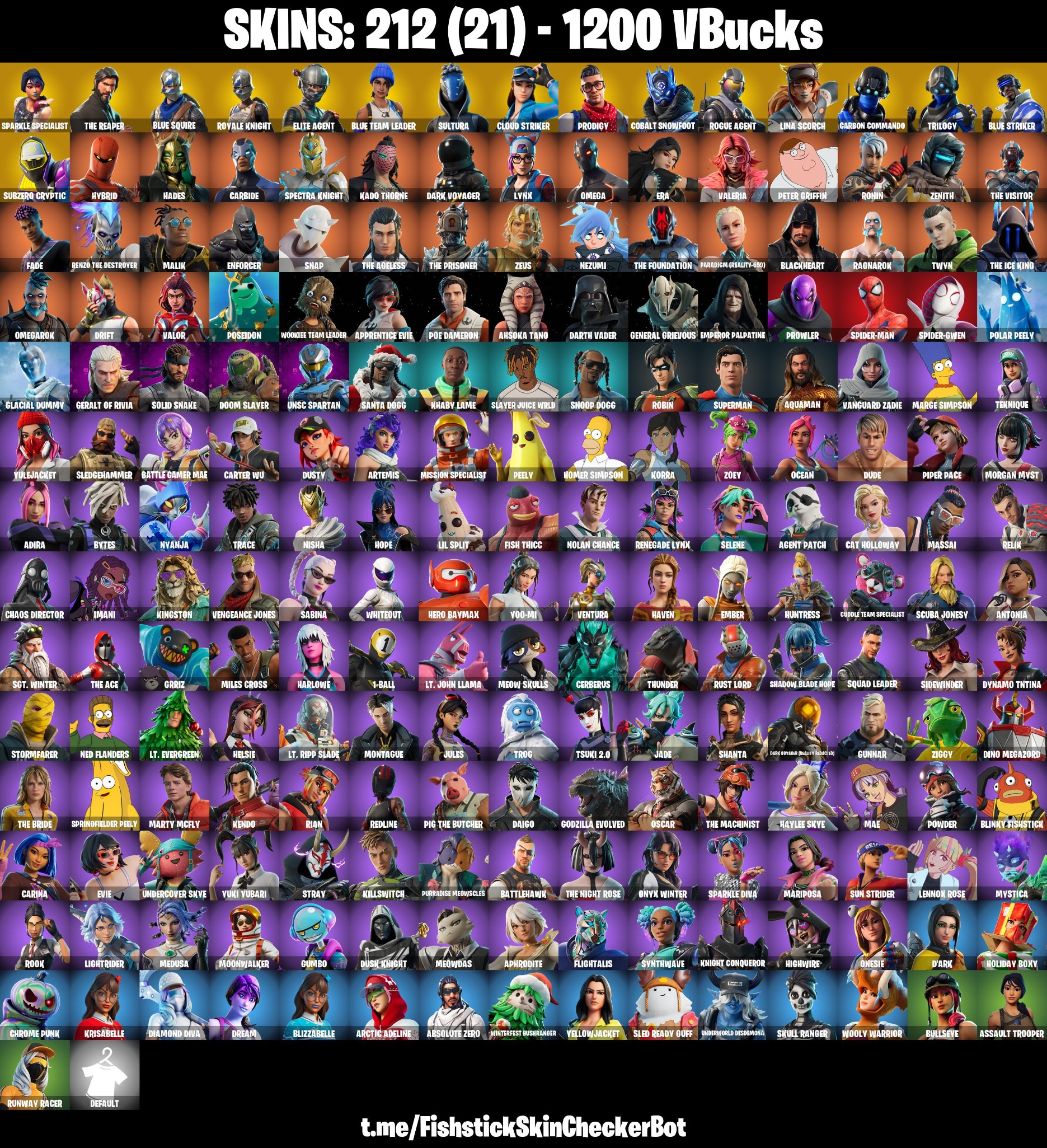 212-Skin Fortnite Account | Sparkle Specialist, Blue Squire, Royale Knight, The Reaper | PC/PSN/Xbox