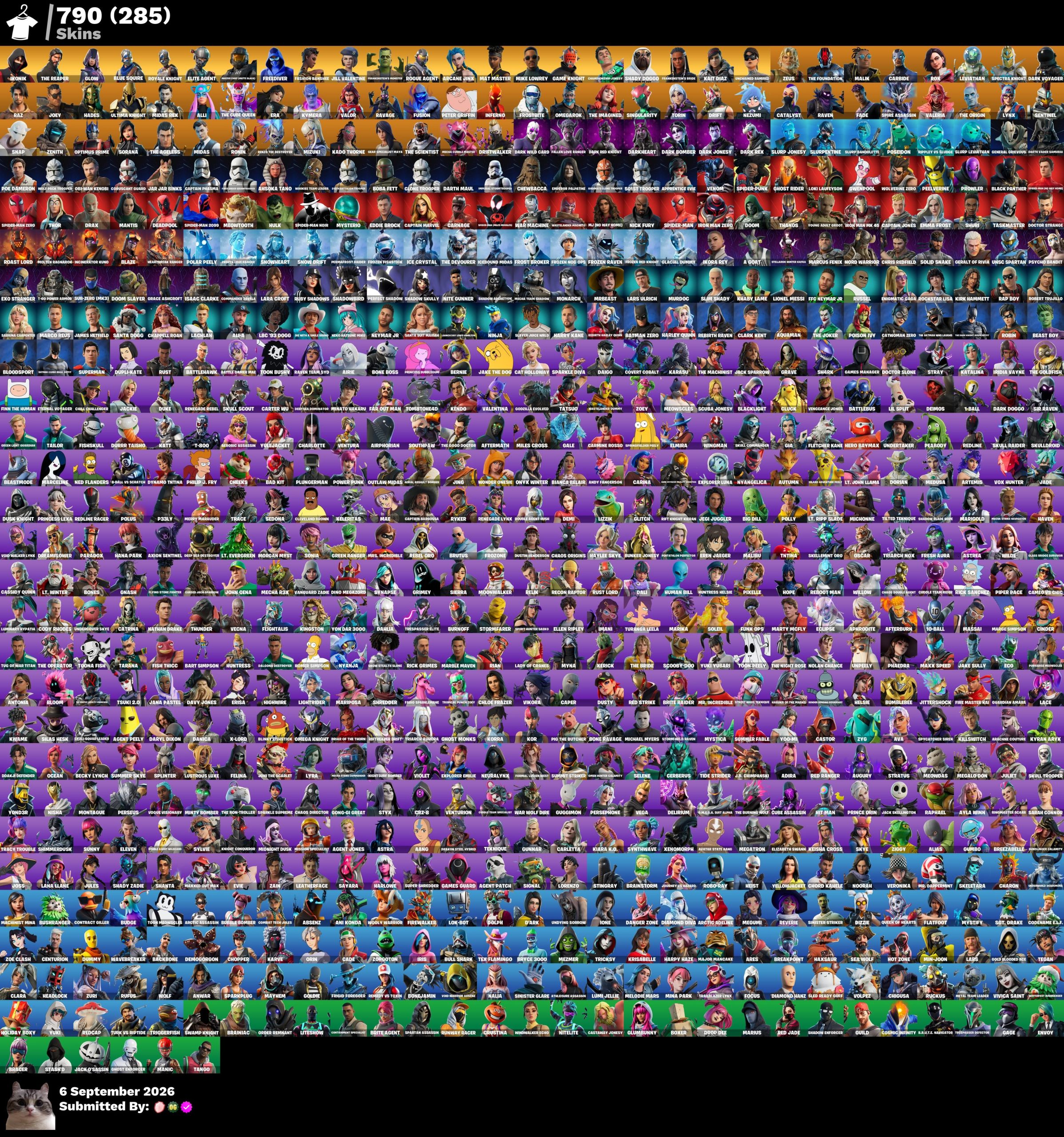 Fortnite account 790-Skin Fortnite Account | Blue Squire, Royale Knight, IKONIK, The Reaper | PC/PSN/Xbox/Switch/Mobile