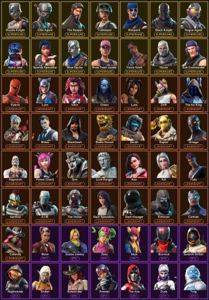 132-Skin Fortnite Account | Black Knight, Sparkle Specialist, Blue Squire, Royale Knight | PC