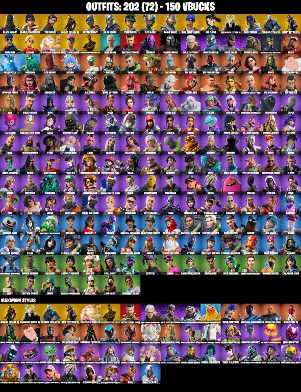 Fortnite account 202-Skin Fortnite Account | Black Knight, Sparkle Specialist, Blue Squire, Royale Knight | PC/PSN/Xbox