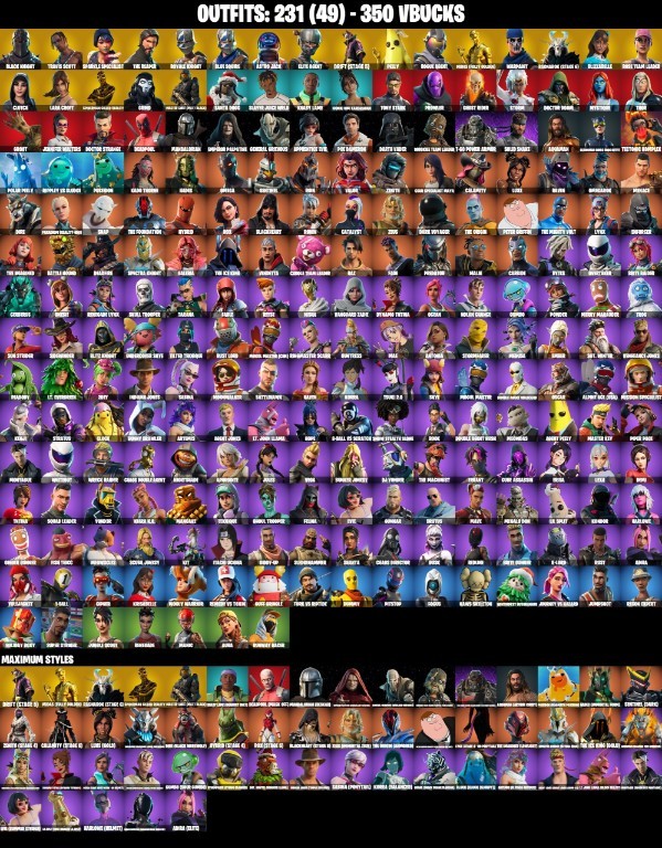 Fortnite account 231-Skin Fortnite Account | Black Knight, Sparkle Specialist, Royale Knight, Travis Scott | PC/PSN/Xbox