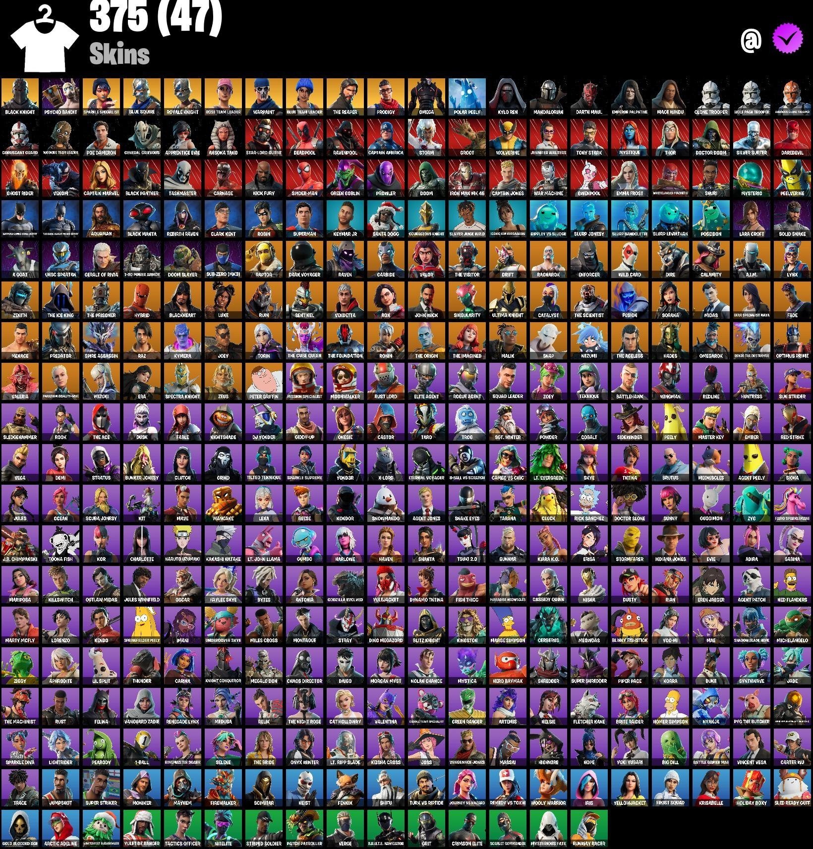 Fortnite account 375-Skin OG Fortnite Account | Black Knight, Sparkle Specialist, Blue Squire, Royale Knight | PC/PSN