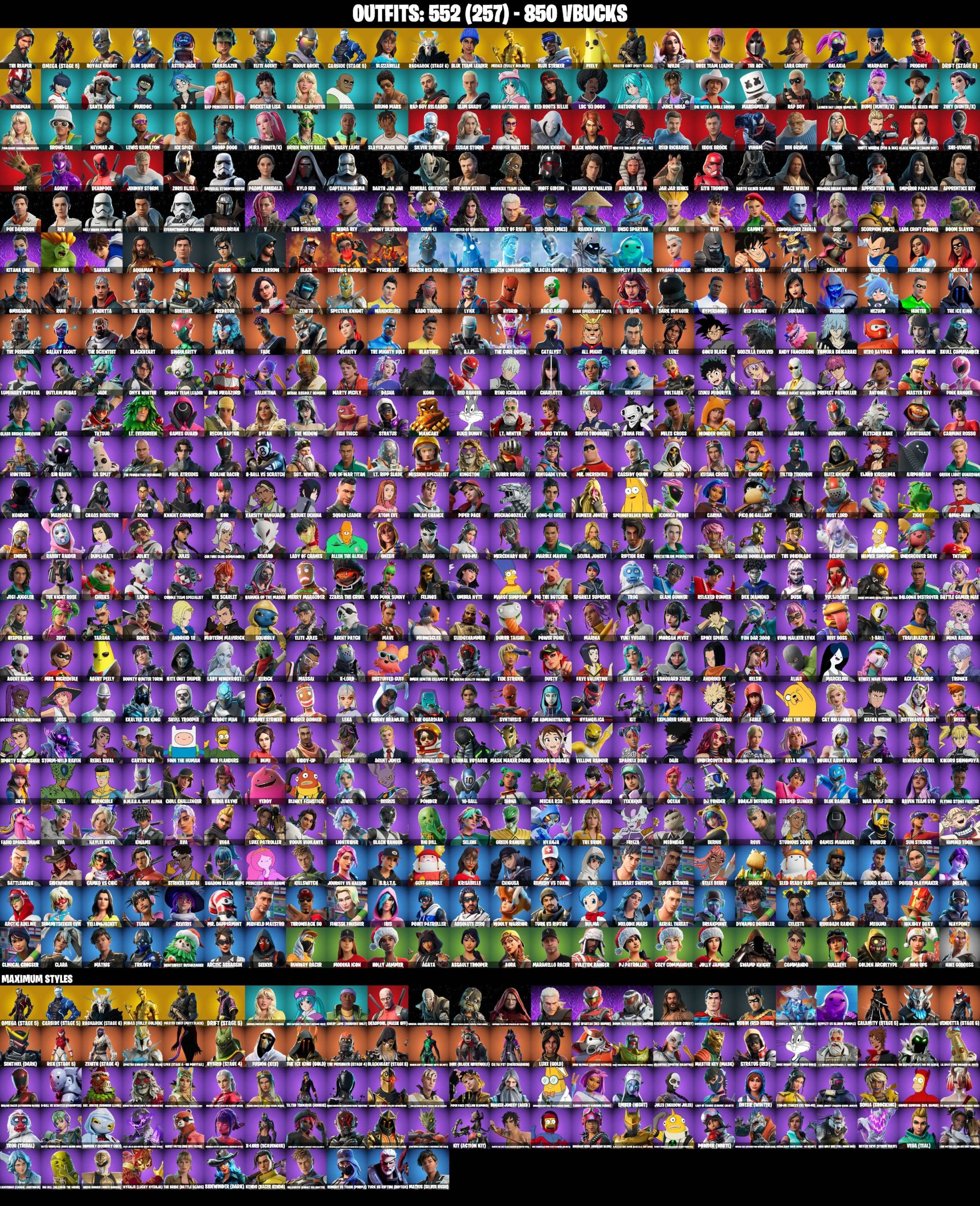 Fortnite account 552-Skin OG Fortnite Account | Royale Knight, The Reaper, Take The L, Elite Agent | PC/PSN/Xbox/Switch/Mobile