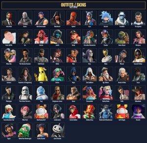 58-Skin Fortnite Account | Havoc, Sub Commander, Peter Griffin, Valeria | PC