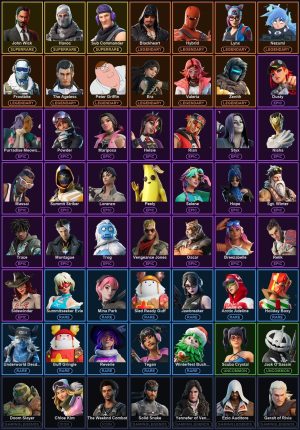 58-Skin Fortnite Account | Havoc, Sub Commander, Frostbite | PC/PSN/Xbox