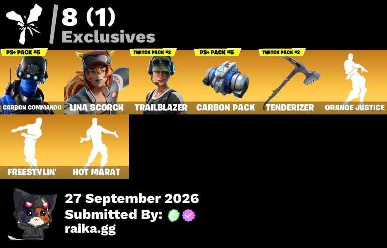 58-Skin Fortnite Account | Carbide, The Visitor, Drift, Carbon Commando | PC
