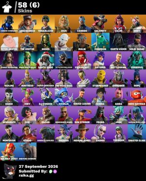 Fortnite account 58-Skin Fortnite Account | Carbide, The Visitor, Drift, Carbon Commando | PC