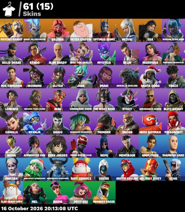 61-Skin Fortnite Account | Mogul Master, Focus, Psycho Bandit, Echo | PC/PSN/Xbox