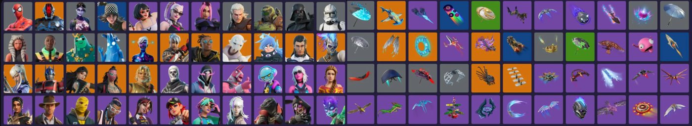 82-Skin Fortnite Account | Skull Trooper, Peely, Nezumi, Optimus Prime | PC/Xbox