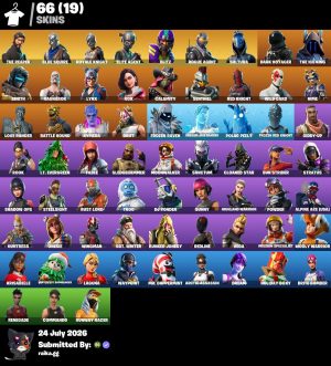 66-Skin Fortnite Account | Blue Squire, Royale Knight, The Reaper, Elite Agent | PC/Xbox