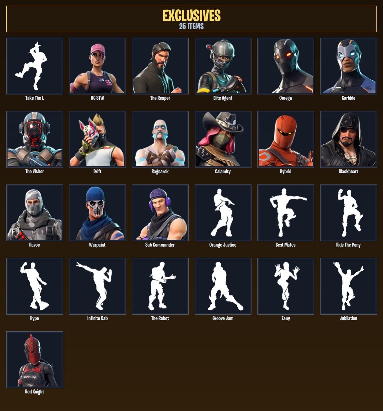 58-Skin OG Fortnite Account | The Reaper, Elite Agent, Omega, Carbide | PC