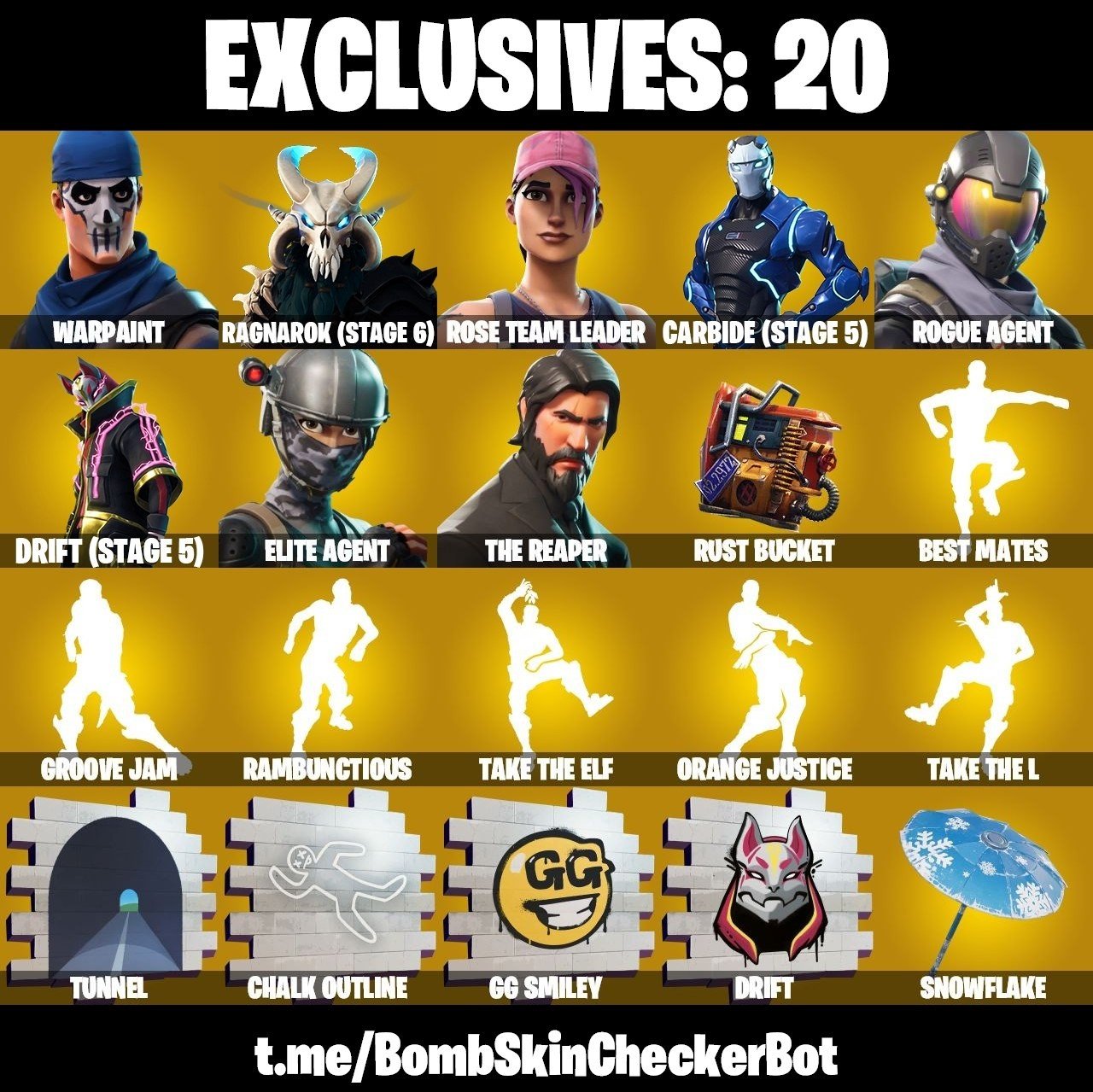 43-Skin OG Fortnite Account | The Reaper, Elite Agent, Dark Voyager, Omega | PC/PSN/Xbox