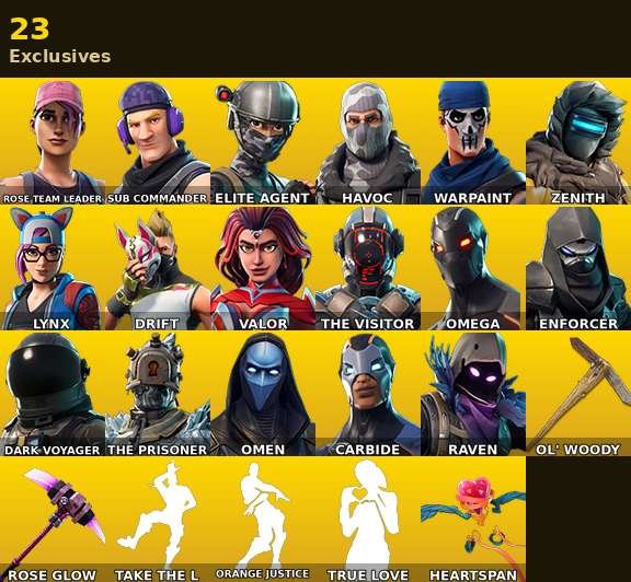 32-Skin OG Fortnite Account | Havoc, Elite Agent, Omega, Sub Commander | PC/PSN/Xbox