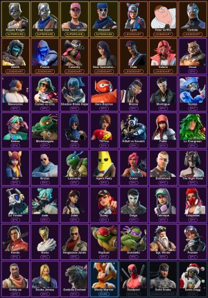 Fortnite account 73-Skin Fortnite Account | Blue Squire, Royale Knight, Carbide, Peely | PC/PSN