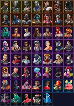 54-Skin Fortnite Account | Blue Squire, Royale Knight, The Reaper, Elite Agent | PC/PSN/Xbox
