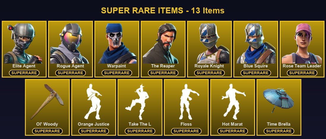 43-Skin Fortnite Account | Blue Squire, Royale Knight, The Reaper, Elite Agent | PC/PSN