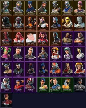 43-Skin Fortnite Account | Blue Squire, Royale Knight, The Reaper, Elite Agent | PC/PSN