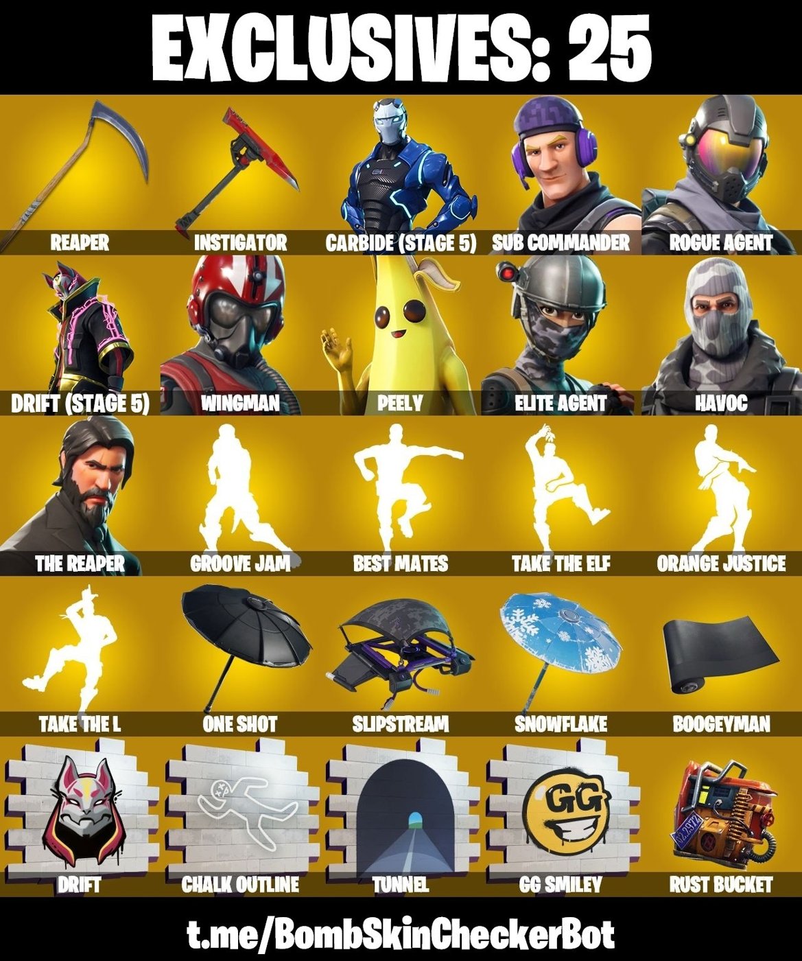 51-Skin Fortnite Account | The Reaper, Havoc, Elite Agent, Omega | PC/PSN/Xbox