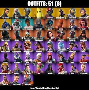 51-Skin Fortnite Account | The Reaper, Havoc, Elite Agent, Omega | PC/PSN/Xbox