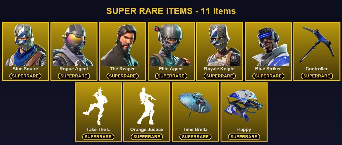 62-Skin Fortnite Account | Blue Squire, Royale Knight, The Reaper, Elite Agent | PSN/Xbox