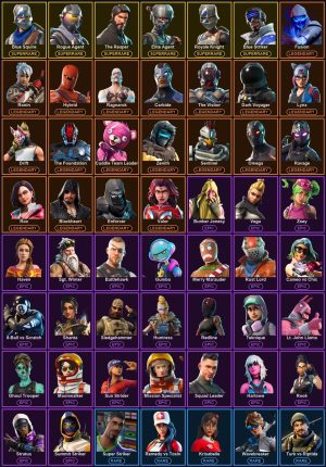 62-Skin Fortnite Account | Blue Squire, Royale Knight, The Reaper, Elite Agent | PSN/Xbox