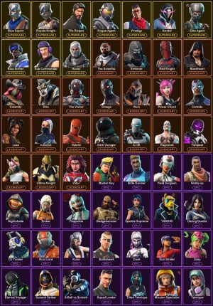 86-Skin Fortnite Account | Blue Squire, Royale Knight, The Reaper, Havoc | PSN/Xbox