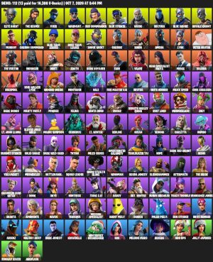112-Skin OG Fortnite Account | Blue Squire, Royale Knight, The Reaper, Elite Agent | PC/PSN