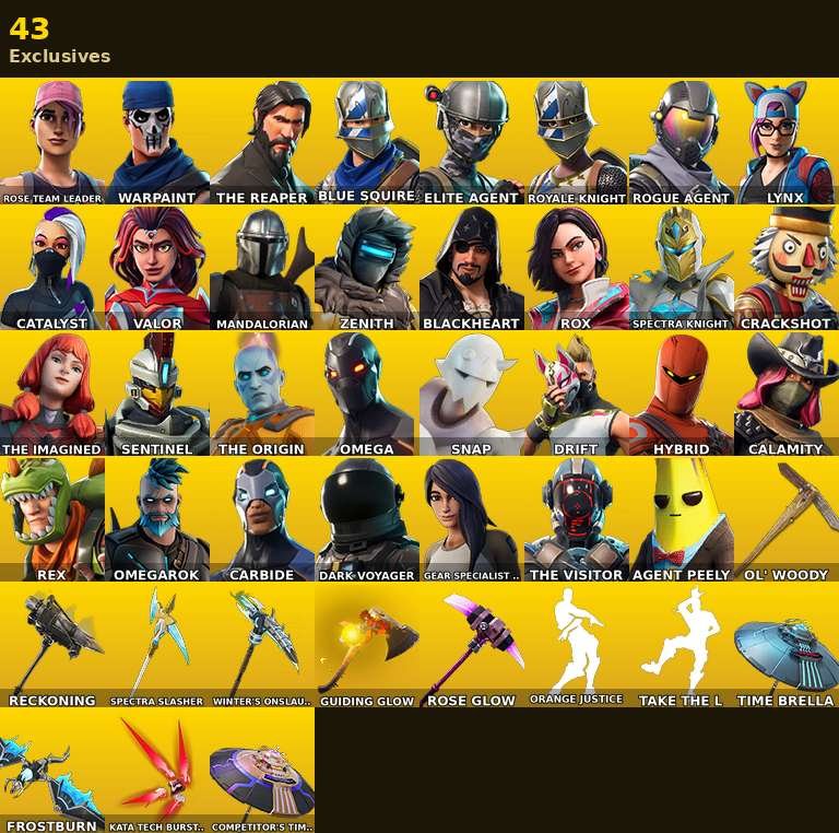 73-Skin OG Fortnite Account | Blue Squire, Royale Knight, The Reaper, Elite Agent | PC/PSN/Xbox